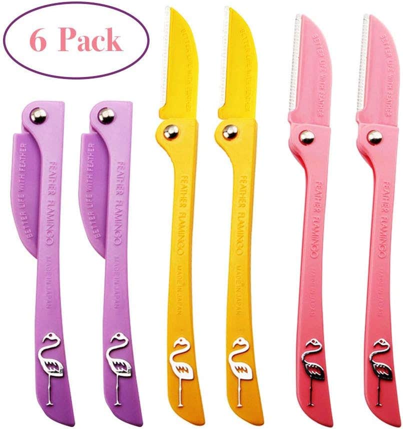 Limo Eyebrow Razor, Facial Hair Trimmer, Eyebrow Shaver Razor, Face Razor and Eyebrow Sharper for Women and Men 6 PCS