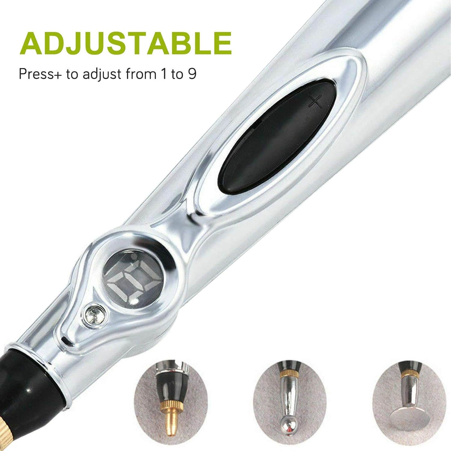 Electronic Acupuncture Pen Meridian Energy Pen Pain Relief, Electric Massage Pen, Best tens Pen, Acupressure Pen, Multi Heads