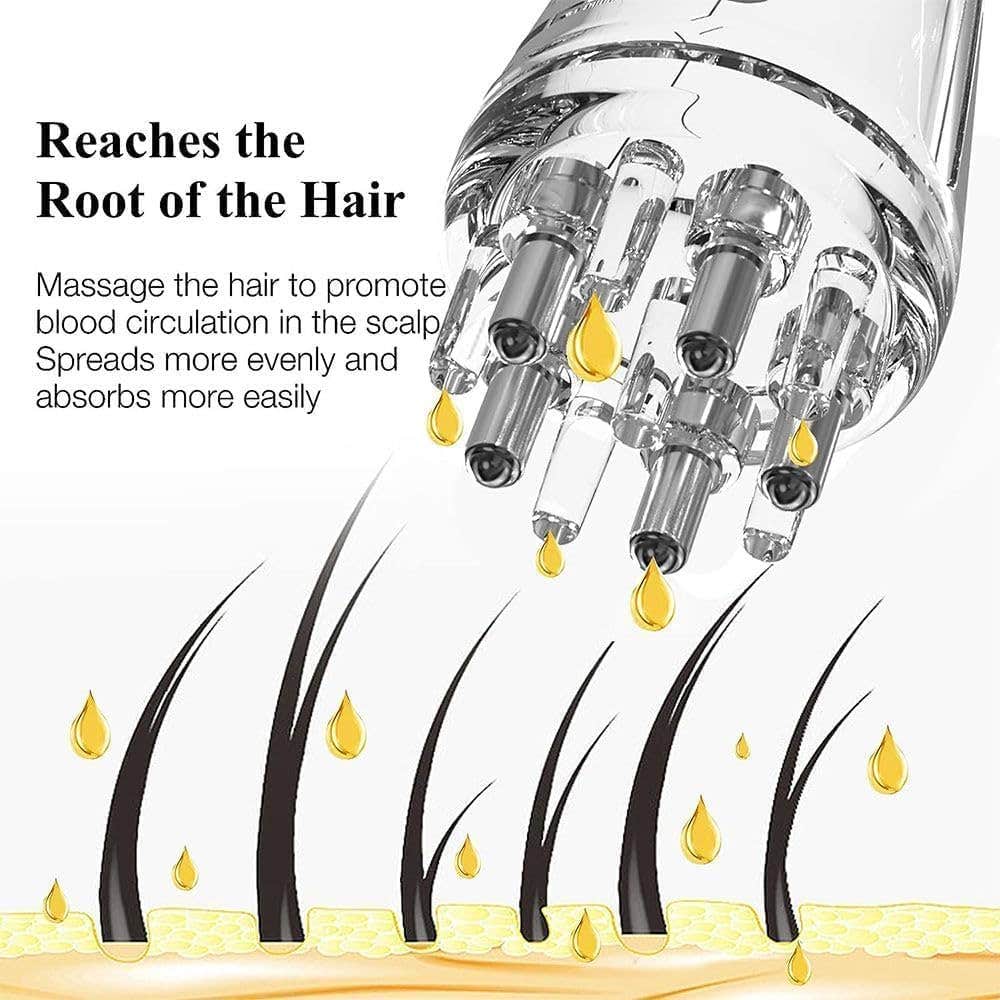 10ML- 2 in 1 Reusable Hair Oil Applicator Combo Smooth Root Comb Applicator Bottle For Scalp Oil Anti Hair Loss Lotion Dispenser Anti-Leak Salon Care Oily Hair Colouring Applicator Bottles[LEAK-PROOF]