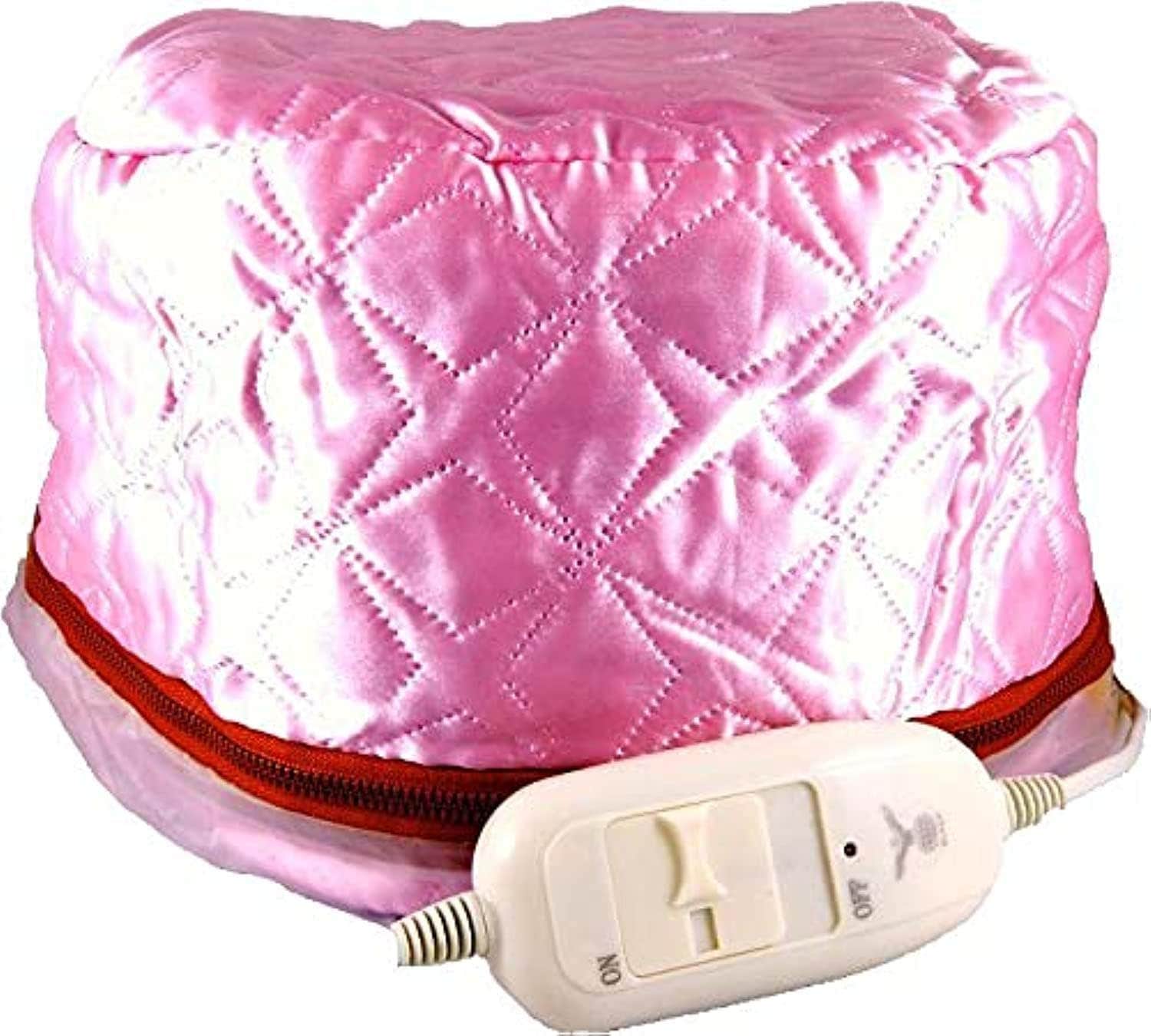 Generic Red Hair Steamer Cap | Seamless Functionality | 100W | Corded Electric
