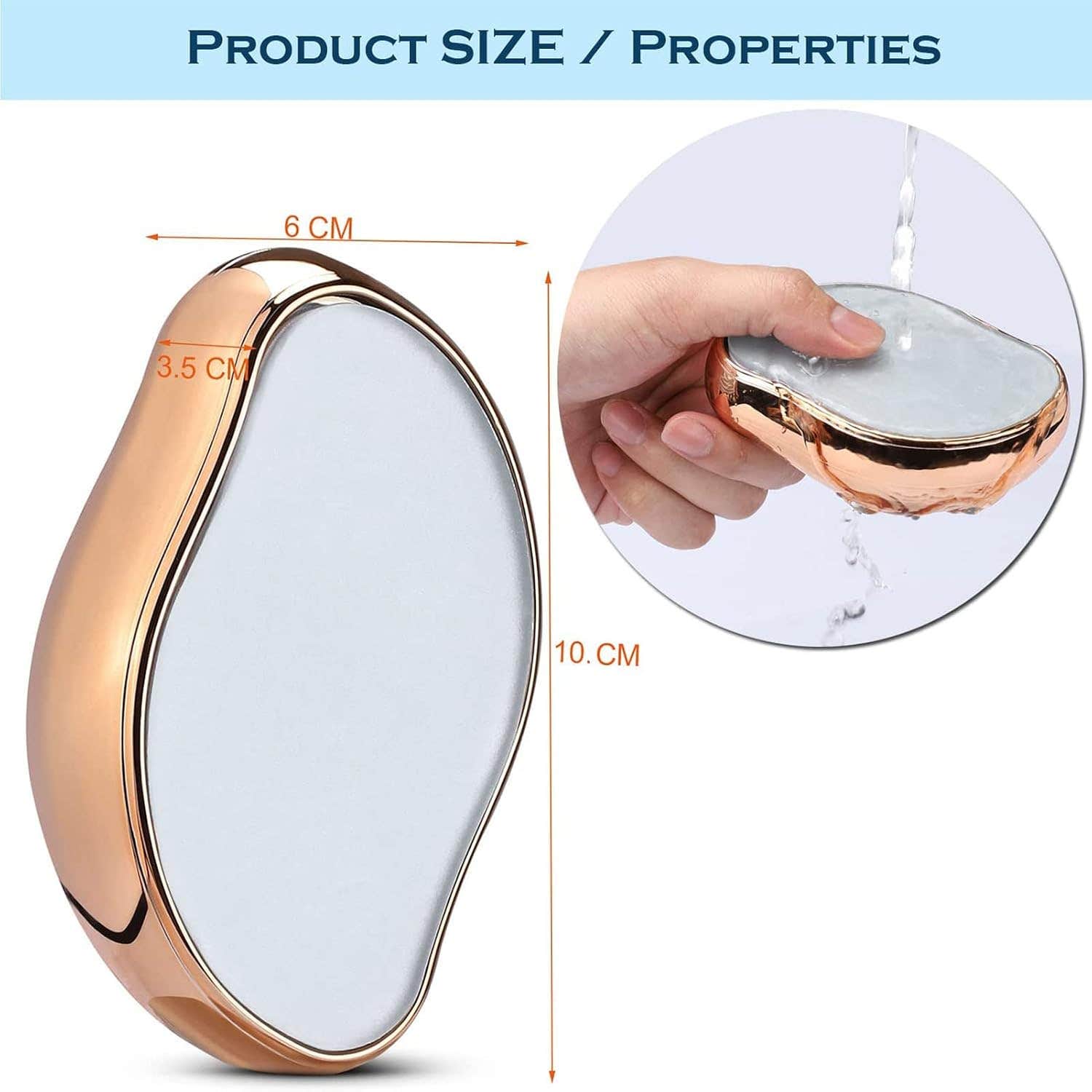 Spaceshoop Crystal Hair Eraser - Painless Exfoliating Hair Remover