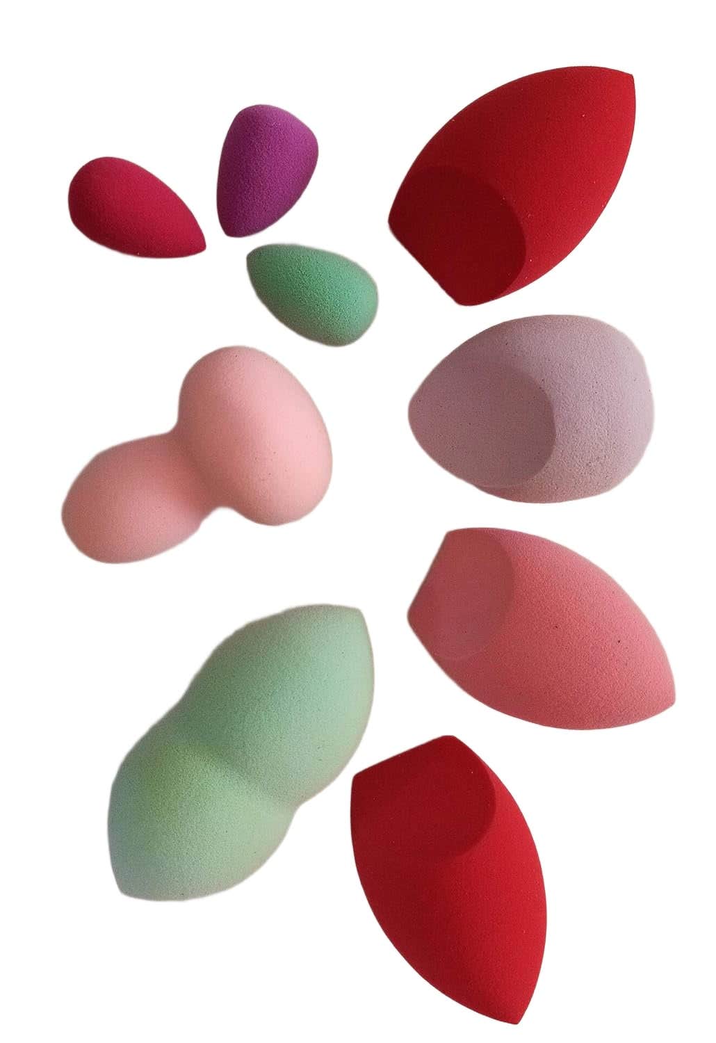 9Pcs Makeup Beauty Blender Foundation Blending Sponge Multi color