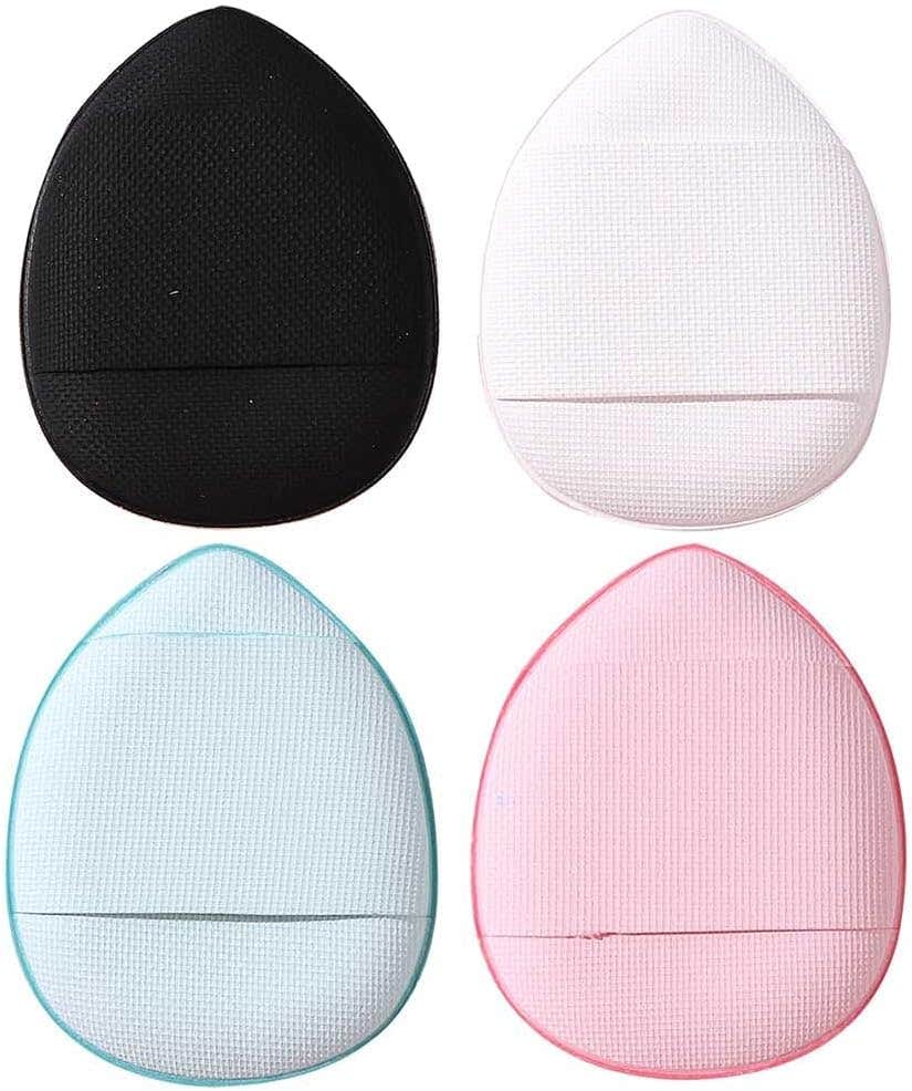 Mini Finger Powder Puff 4 pcs Finger Makeup finger beauty blender Sponges, Mini Soft Cosmetic Finger Puff, Perfect for Foundation, BB Cushion, Cream, Concealer