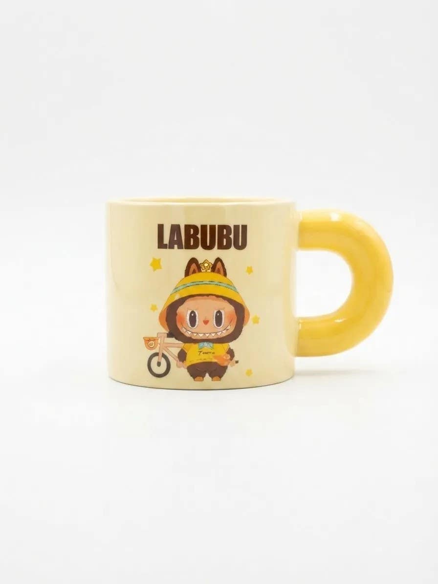 Porcelain Mug, Laboob Design, Yellow 295ml - Elegant & Durable