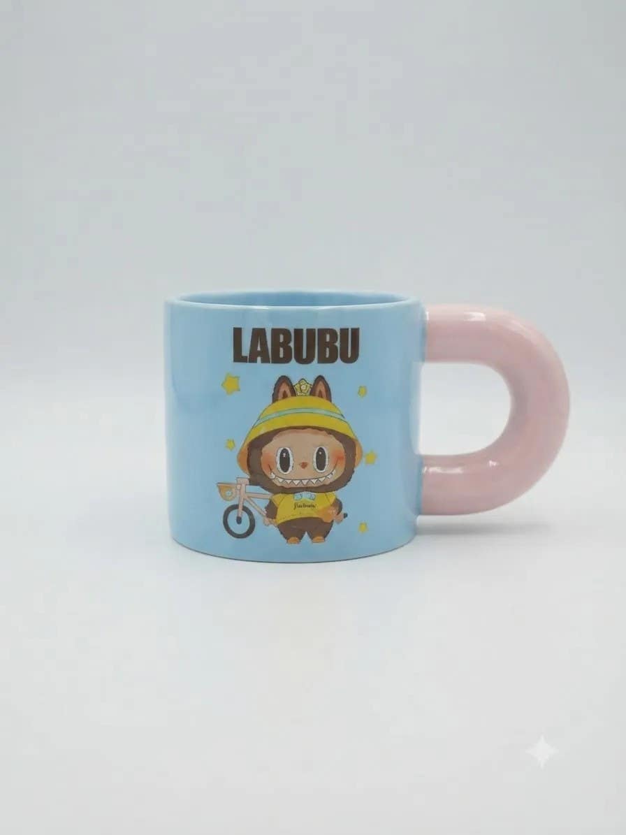 Luxury Porcelain Mug, L'aboub Design, Light Blue 285ml