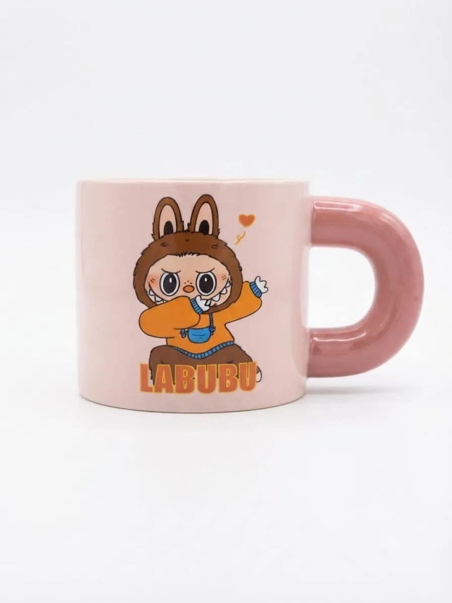 Luxury Porcelain Mug, Laboob Design, Pink - 285ml