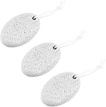 Natural White Volcanic Stone Pumice Scrubber Set - 3pcs, 3.6x2.2x1.2Inch