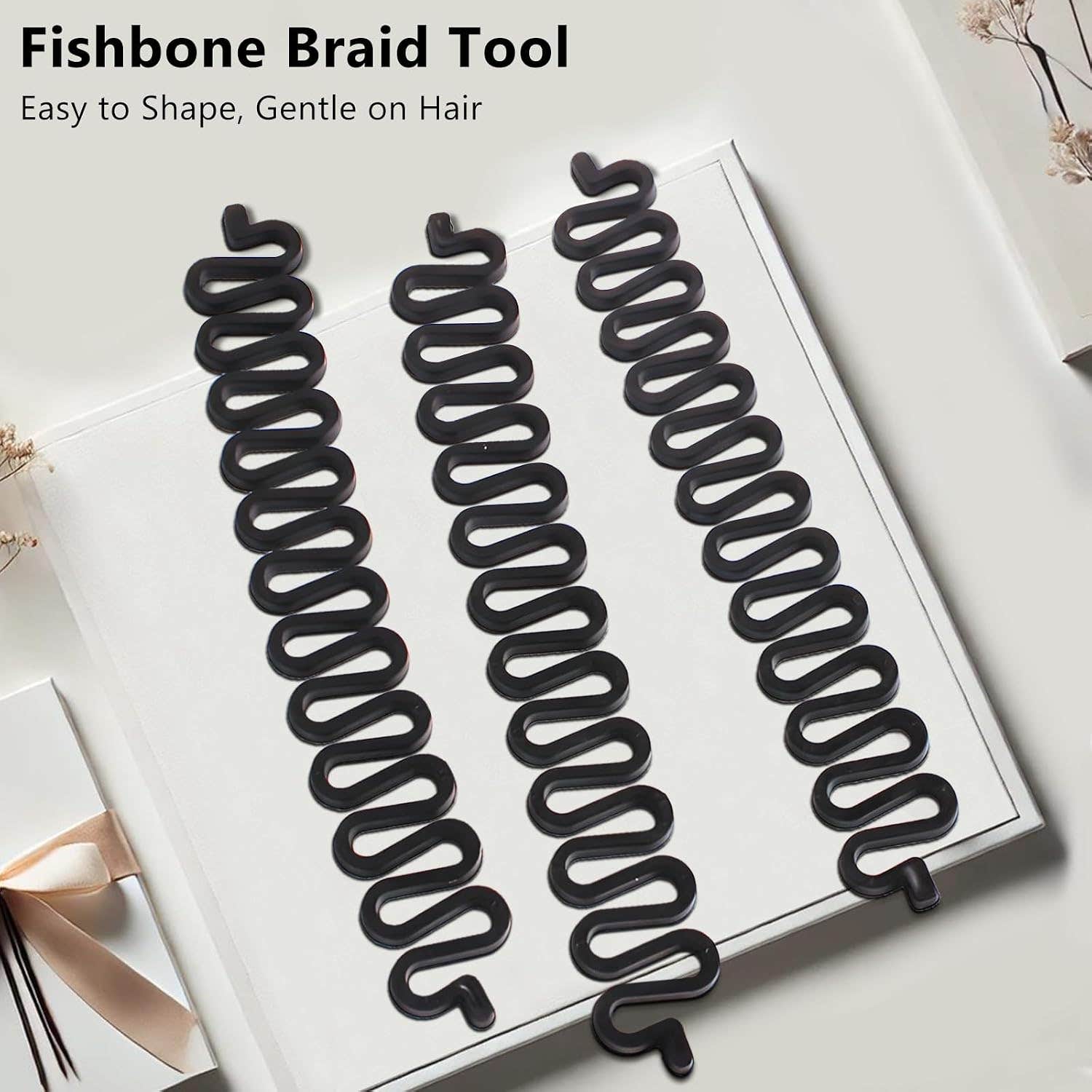 Jaasuee Hair Braiding Tool Set - 5 Pcs, Twist Roller Bun Maker, Elegant DIY Styling Kit