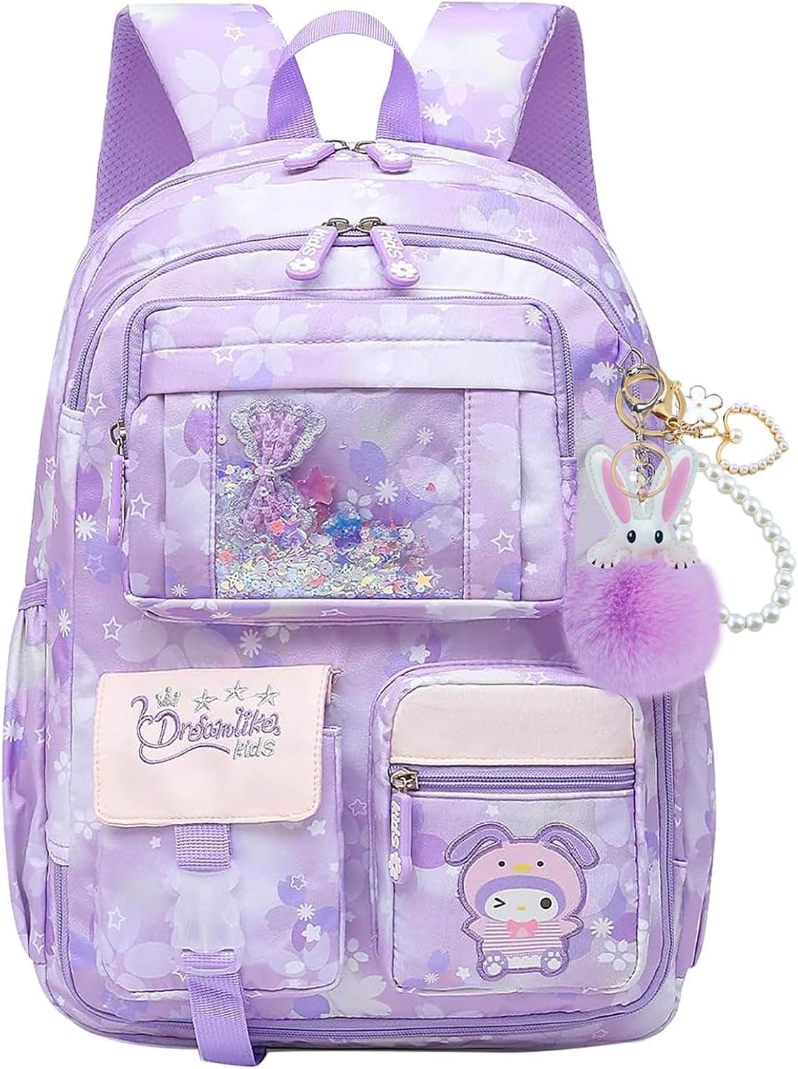 KEBEIXUAN Girls' Fantasy School Backpack with Laptop Compartment