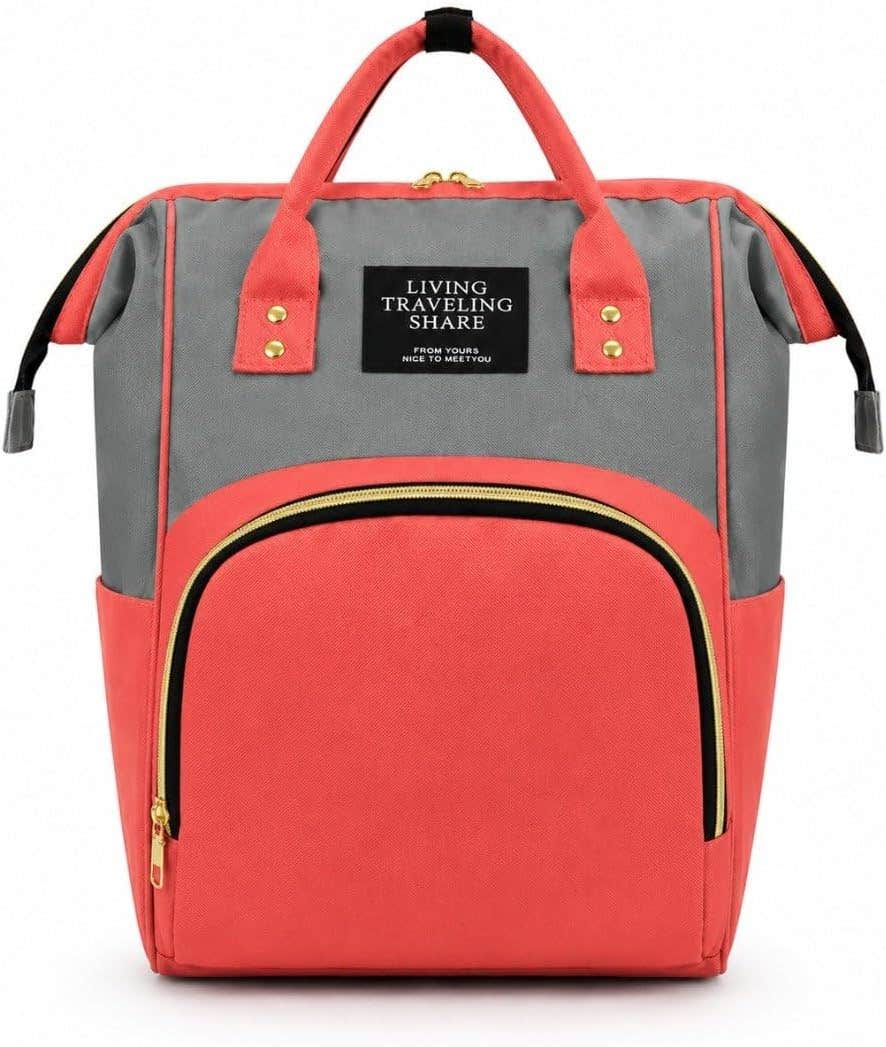 Mommy Backpack for Baby Essentials with Heat Preservation Pockets - Multicolor Comfortable Back Pack