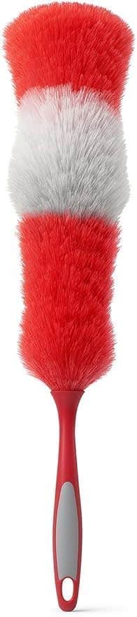 Flexible Car Duster Brush with Bendable Head - Home & Office Dust Cleaning - Reusable Soft Remover