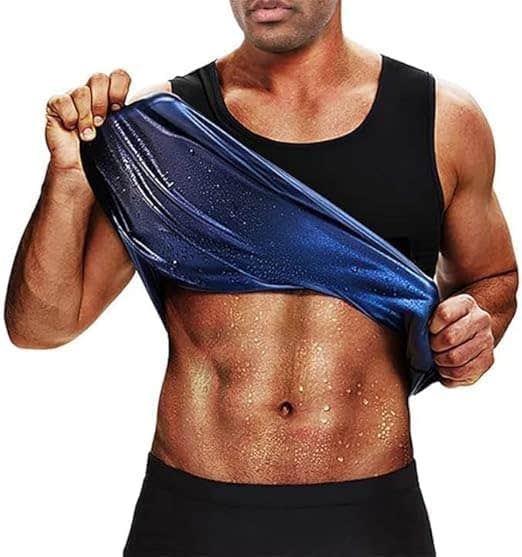 Sauna Shirt, Quick-Dry Sweat Shaper Compression Top, Lightweight Gym Fitness Training Workout Shirt for Bodybuilding, 2XL/3XL