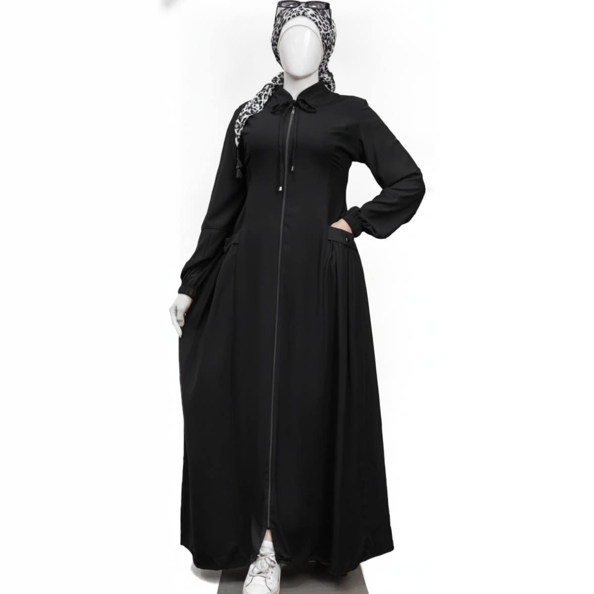 Women's Abaya Dress - Gamal Sons, Crepe, Sizes L to 3XL