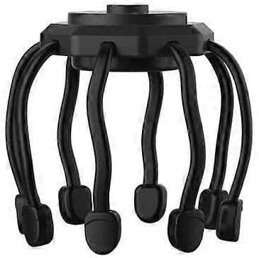 Electric Scalp Massager - 8 Claw Design, 3 Vibration Modes, Pain-Free Head Massage - Black