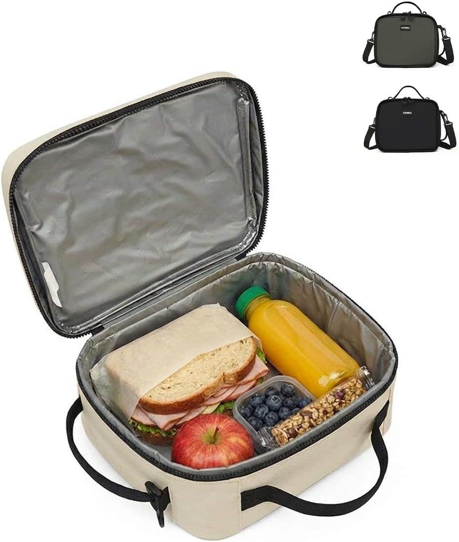 Lunch Bag Insulated 9 L Compact Thermal Cooler Tote Waterproof Leakproof Food Carrier for Work School Picnic Travel