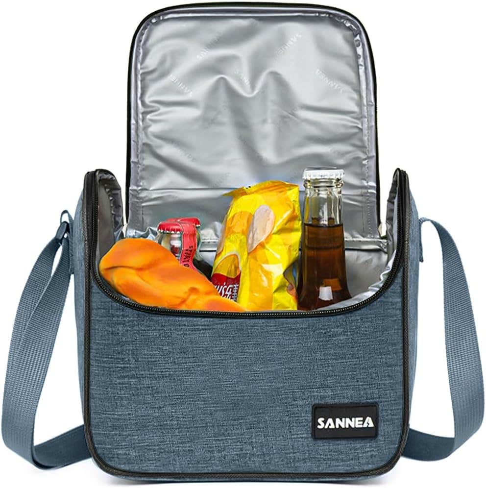 Lunch Bag Insulated 6 L Thermal Cooler Tote, Waterproof Leakproof Lunch Box Carrier for Work, School, Picnic, Travel