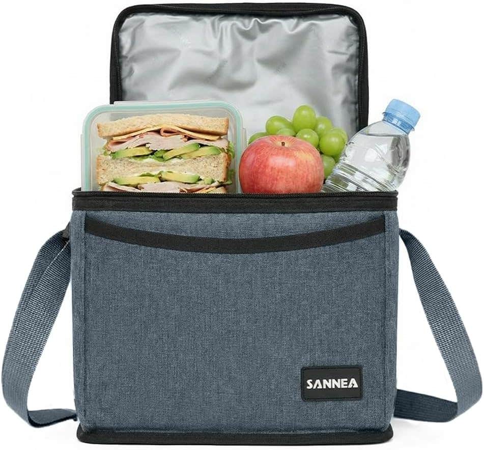 Lunch Bag 5L Insulated Thermal Cooler Tote, Waterproof Leakproof Lunch Box Food Container for Hot and Cold Meals, Reusable Meal Carrier for Work School Picnic Travel