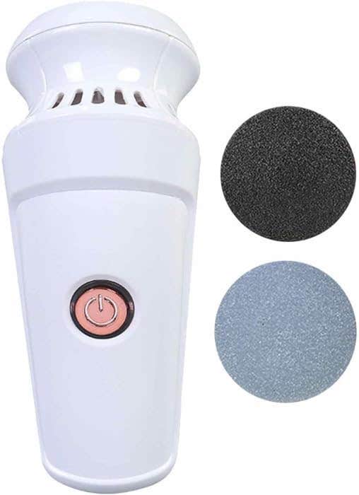 Electric Callus Remover for Feet, Rechargeable Foot File, Pedicure Foot Grinder for Dead Skin, Removable Roller Head, Smooth Heel Care Tool, WG-106
