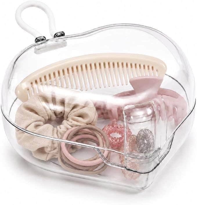 Acrylic Jewelry Box Organizer for Women - Portable Storage for Rings, Earrings, Necklaces & Bracelets