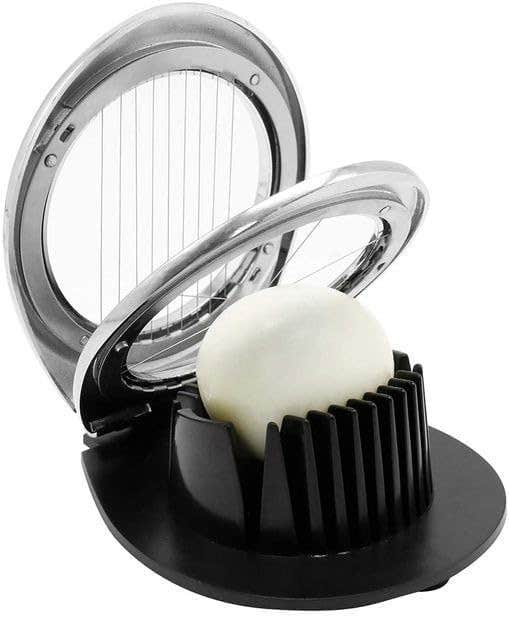 Stainless Steel Egg Slicer - 2 Slicing Styles, Multi-Function Cutter