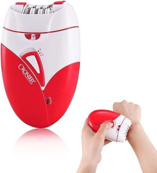 Cordless Rechargeable Epilator Hair Remover for Women - LED Light, 2 Speeds, 7W