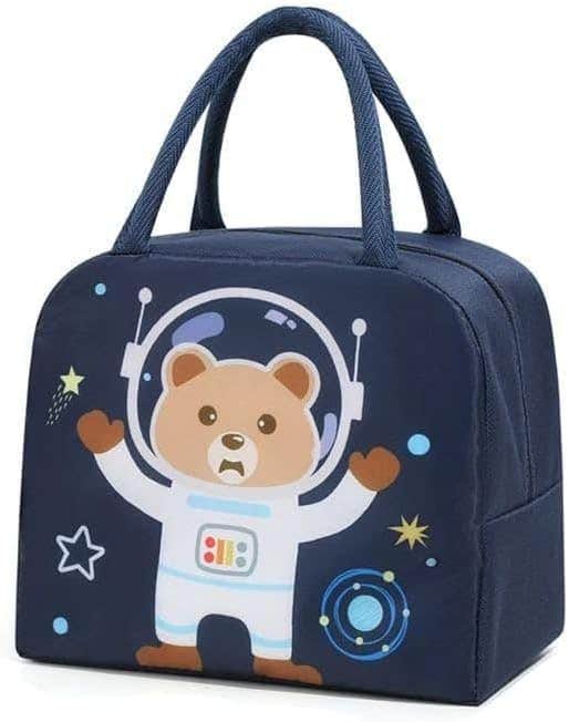 Bag Insulated Lunch Cooler Tote Leakproof Thermal Lunch Box For Kids Office School Picnic Travel Beach (Dark Blue)