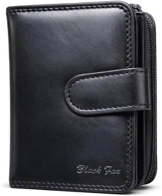 Luxury Leather Zipper Wallet for Men - Multi Pocket Card Holder