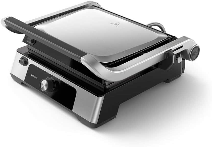 Philips Contact Grill with Adjustable Temperature and Non-Stick Coating