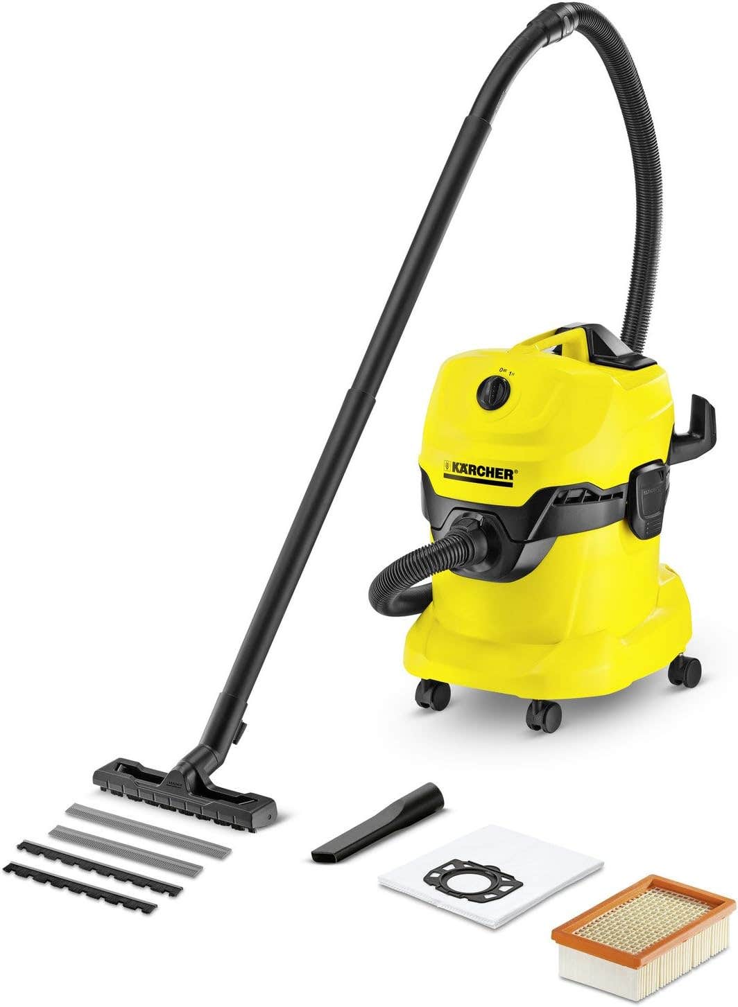 Karcher WD 4 Premium Multi-Purpose Vacuum Cleaner, 1.348-111.0 Black/Yellow