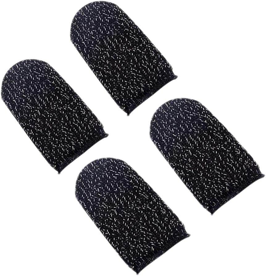 4 Pcs Mobile Game Controller Finger Sleeves for PUBG/Knives Out - Anti-Sweat Breathable Joystick Set