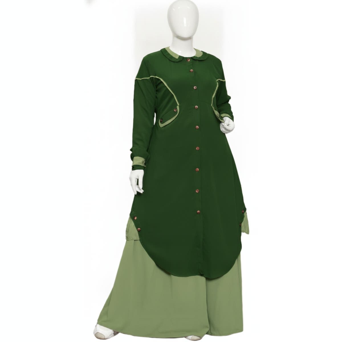 Women's Shirt - Gamal Sons, Royal Crepe, 2-Piece, Includes Skirt, Nightgown, Model 7089