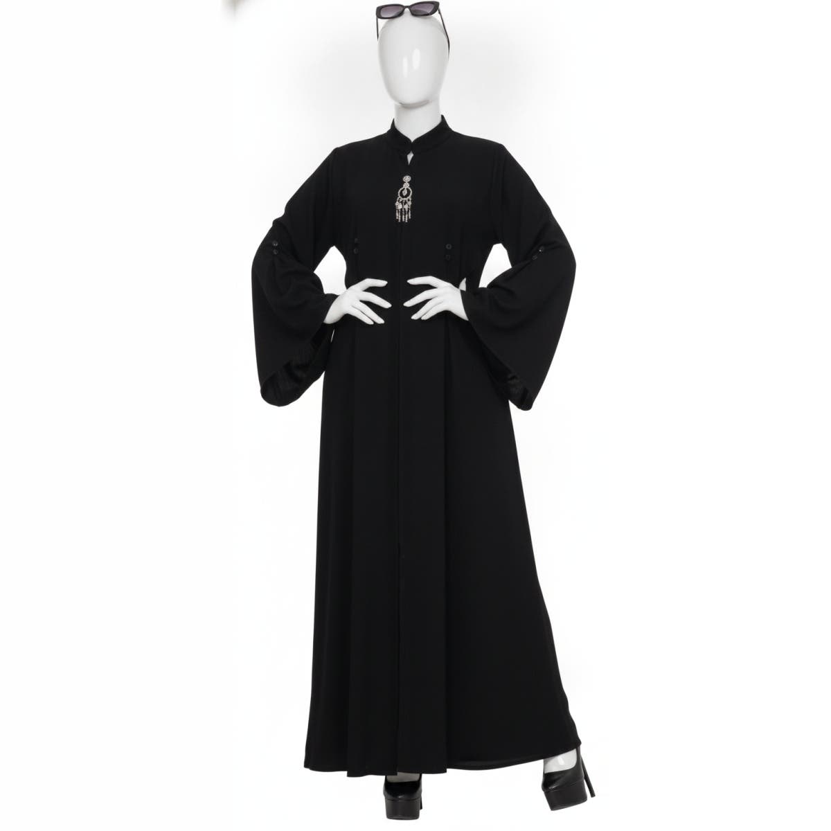Women's Abaya - Gamal Sons, Silk, Sizes XL to 4XL, Suitable for 60-120 kg, Model GS-137-33773