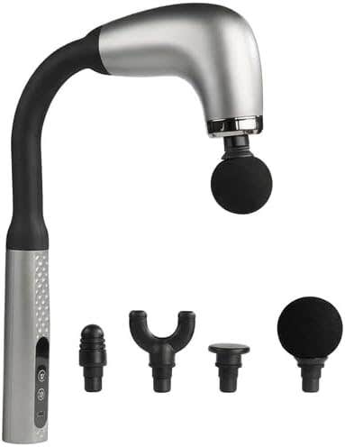 Handheld Percussion Massage Gun with 9 Modes and 4 Interchangeable Heads