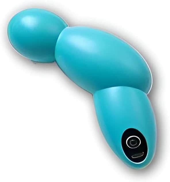 Silicone Dual Head Wand Massager with 360° Flexible Neck and Heat Function - 5 Vibration Modes