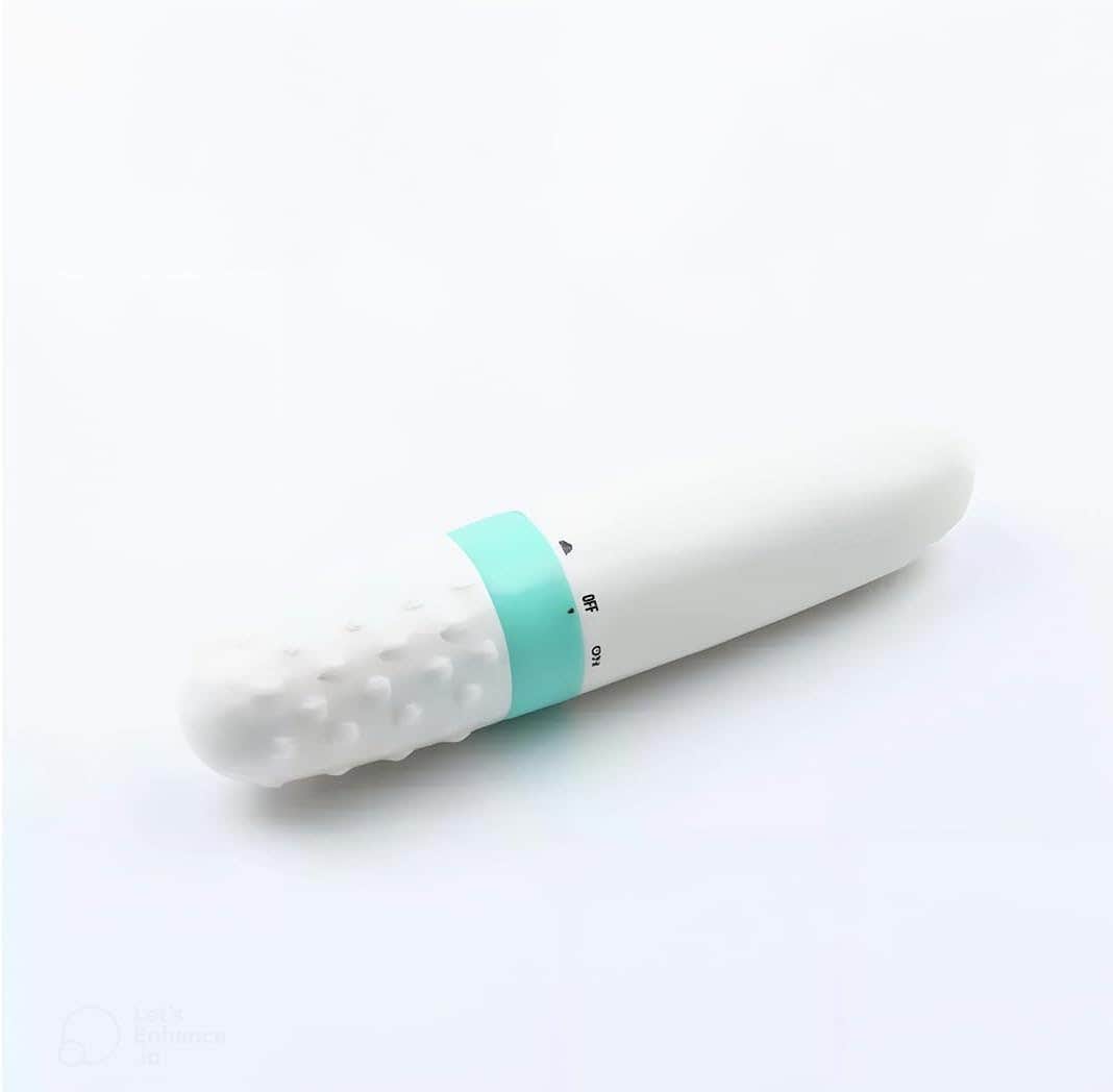 Portable Magnetic Vibration Facial Massager Wand - White, Cordless, Face Care