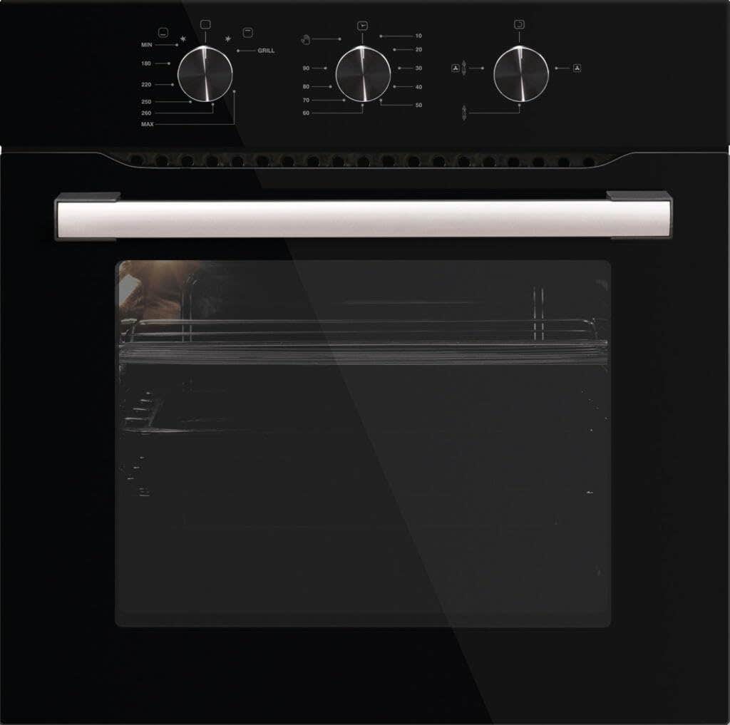 Kumtel 60 cm Built-in Gas Convection Oven with Gas Grill - A6CG-Black Glass