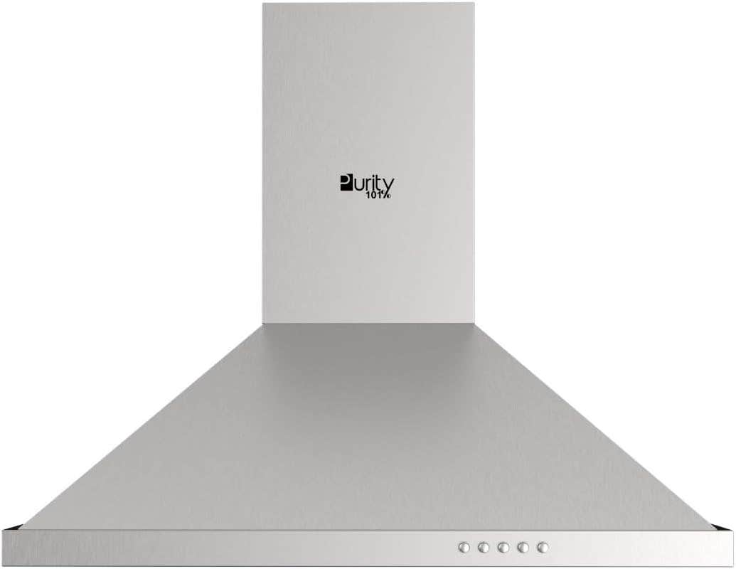 Purity101 PANSY 90 CM Wall Mount Range Hood with 650 m3/h Suction Power