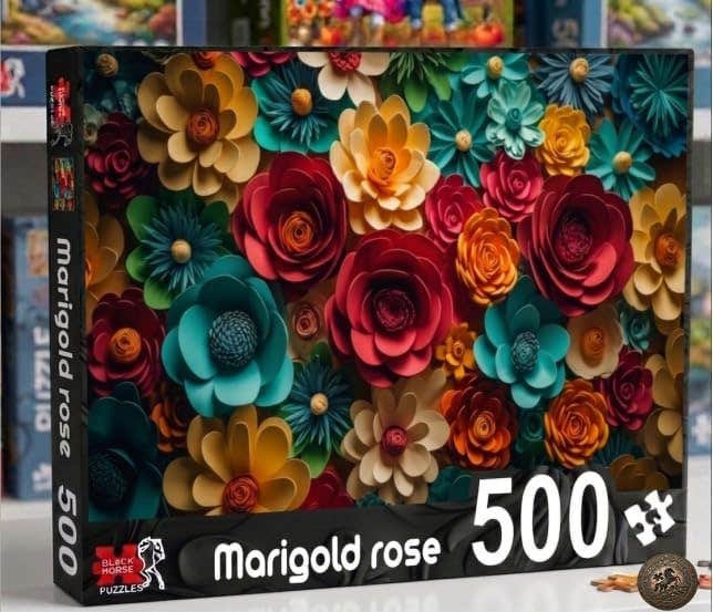 Black Horse Puzzle Dz230 500 Piece Plush Roses