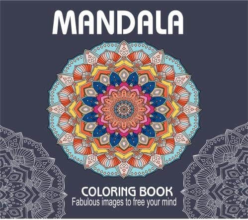 Mandala Coloring Chests Adult and Youth 12 Comfortable Painting Classic Graphic Nw 317