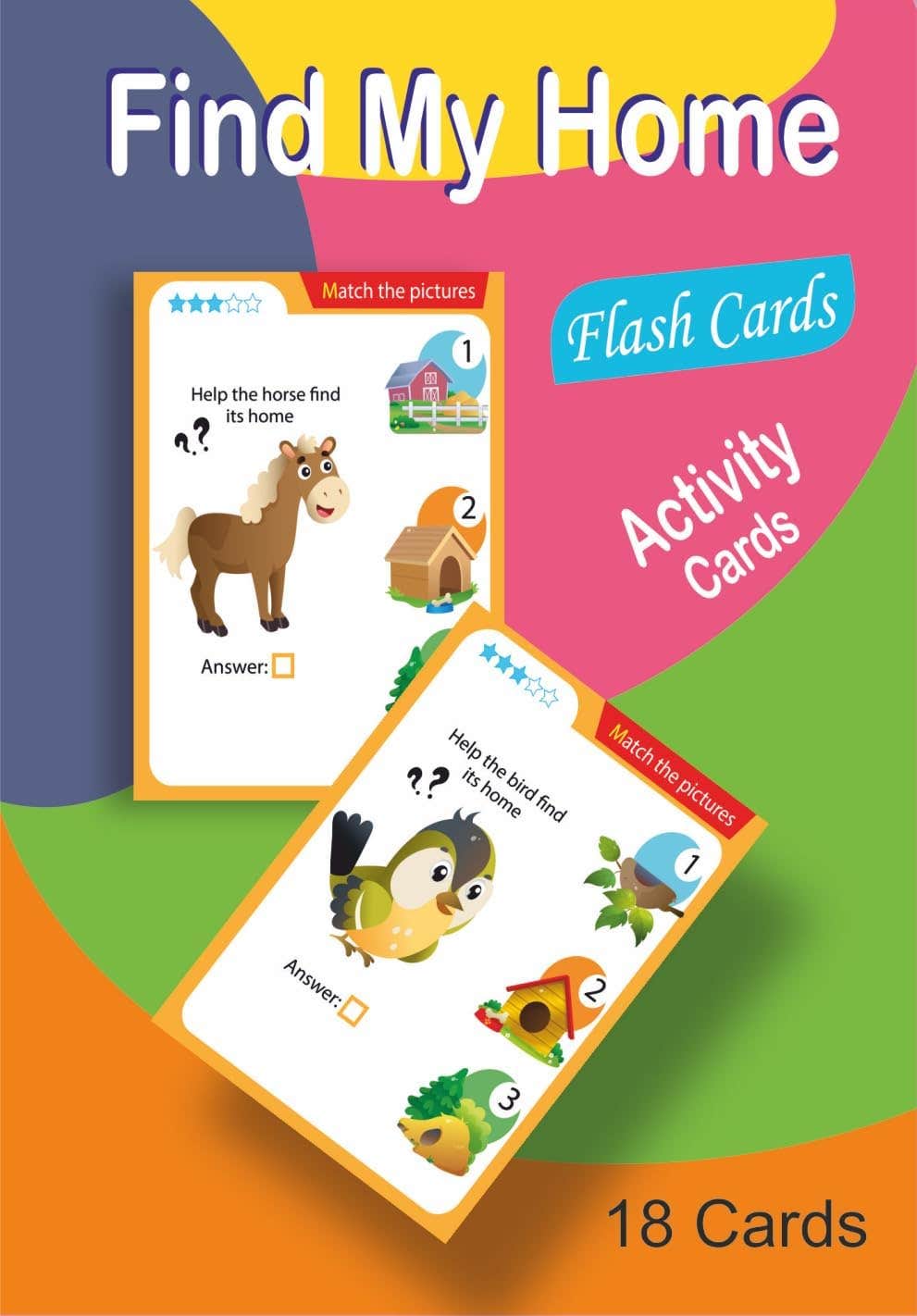 BLACKHORSE Educational Activity Cards Multi-Use Home Search Cards Development Skills Visual Perception Focus Attention Nw 175