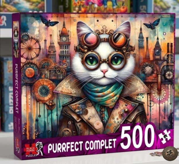 Black Horse Puzzle Dz246 City Cat 500 Piece Puzzle