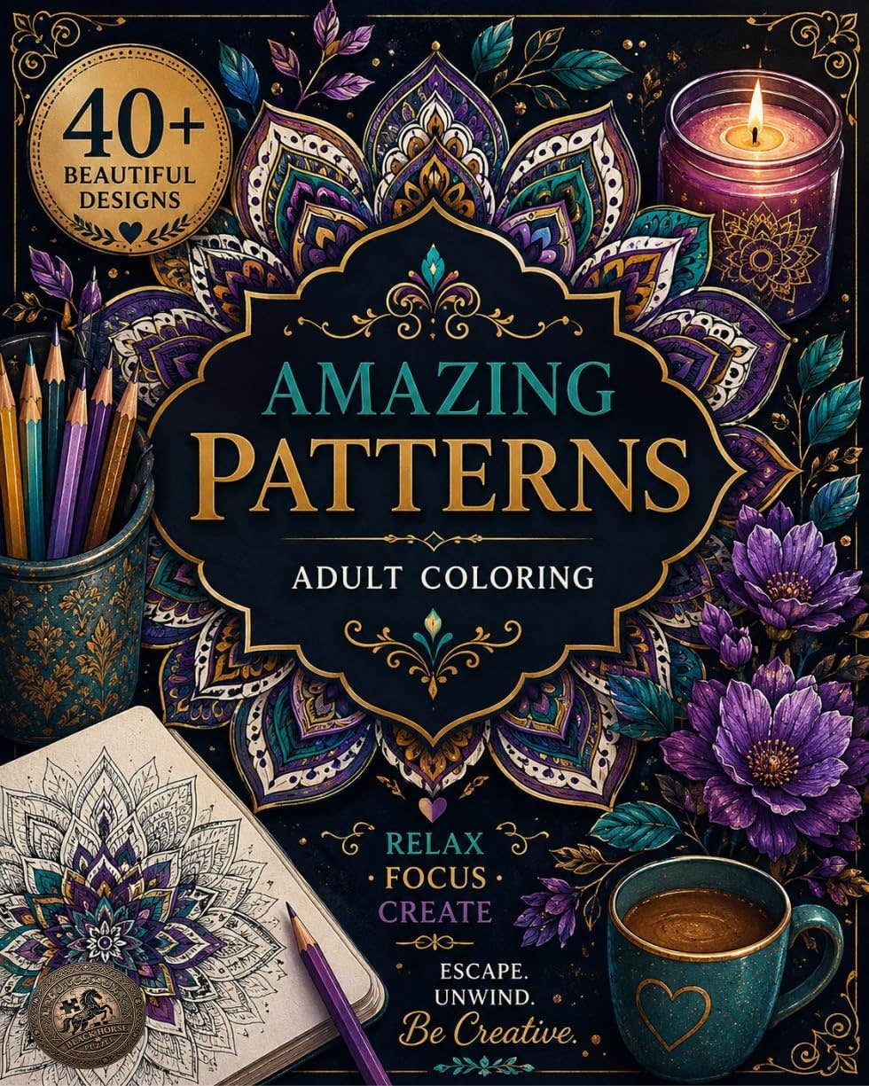 Generic 40-Sheet A5 Mandala Coloring Sheets for Adults - Stress Relief Art Therapy - Bristol 200g - Multi Color