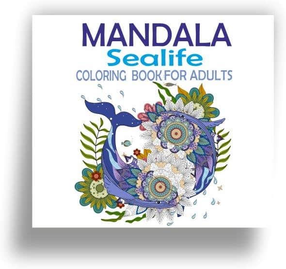 Mandala Coloring Chests Adult and Youth 12 Comfortable Painting Nw 325 Marine Life