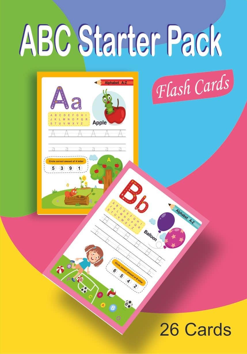 Let's Learn the Black Horse Alphabet Flash Cards Multi-Element - 26 Cards for Basic Skills Development and Excellence Nw 113 Preschool