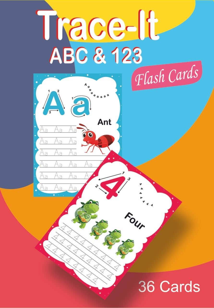 Let's Learn the Black Horse Alphabet and Number Flash Cards Multi-Element - 36 Cards for Basic Skills Development and Excellence Nw 1116 Preschool
