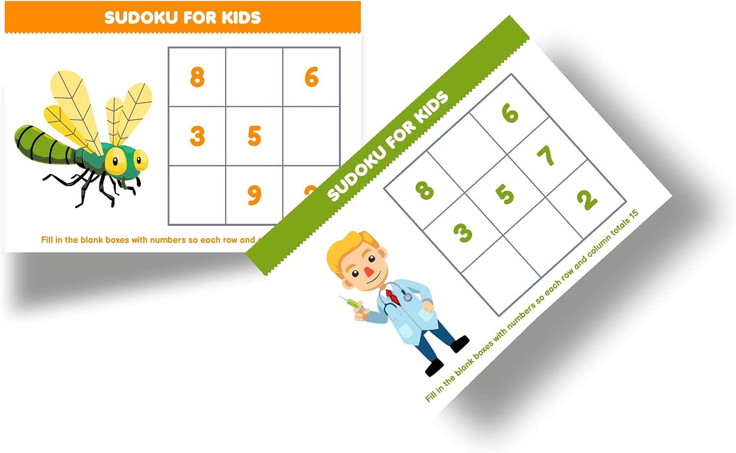 Black Horse Sudoku Multi Use Educational Activity Cards for Kids Nw 124