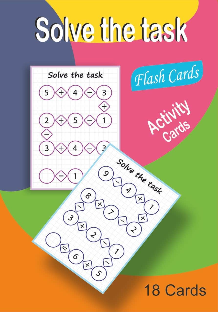 BLACKHORSE Multi-Use Educational Activity Cards Task Solving Game Skill Development Visual Perception Focus Attention Nw 161