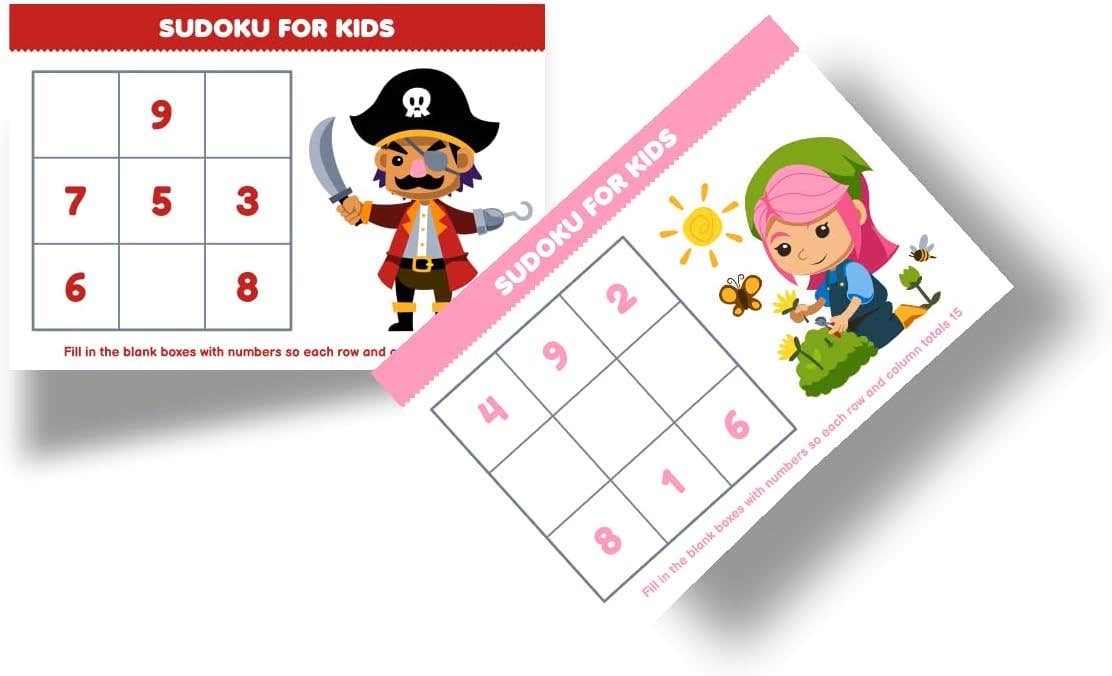 Black Horse Sudoku Multi Use Educational Activity Cards for Kids Nw 123