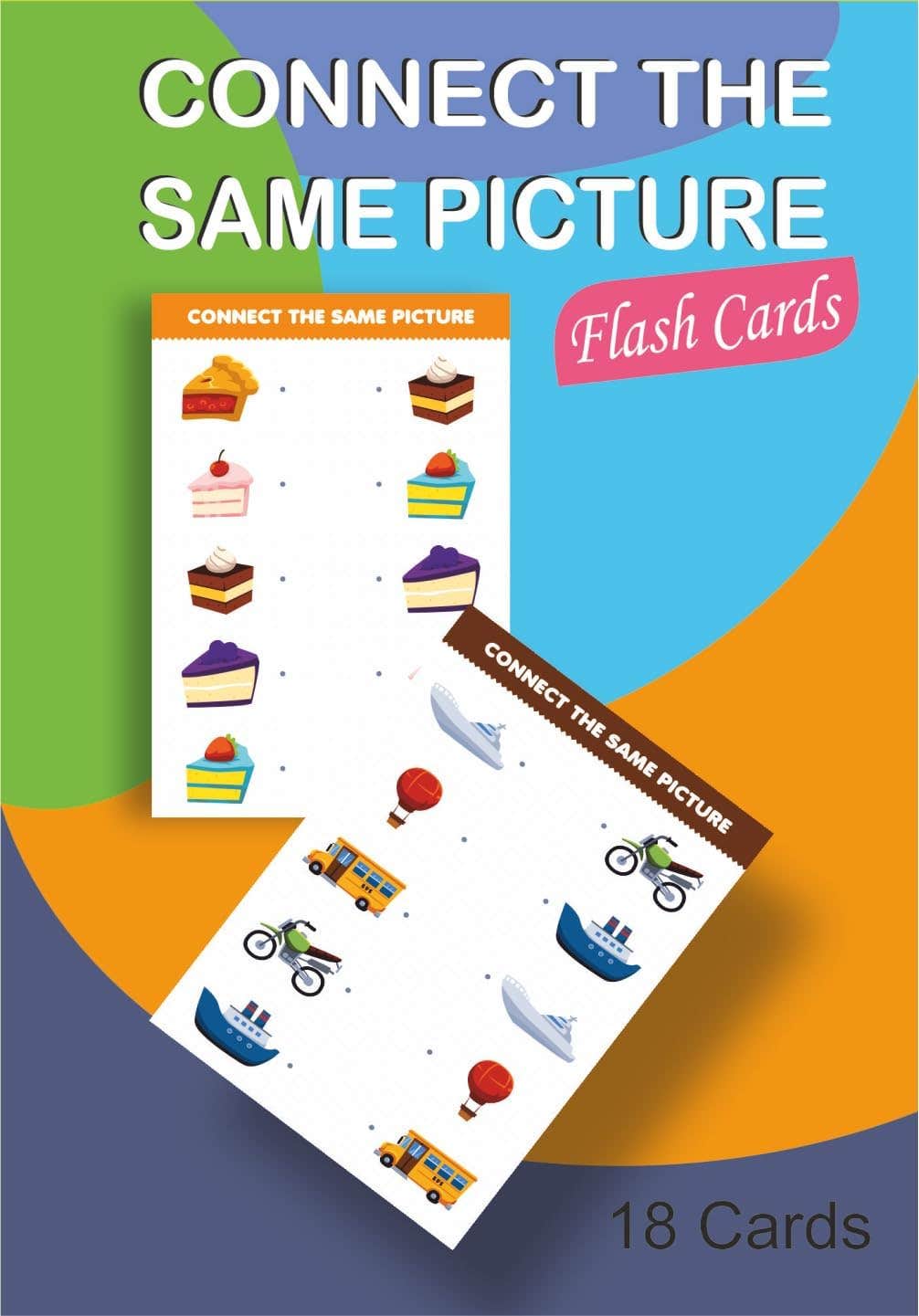 BLACKHORSE Educational Activity Cards Multi-Use Shape Connecting Skills Development Visual Perception Focus Attention Nw 153
