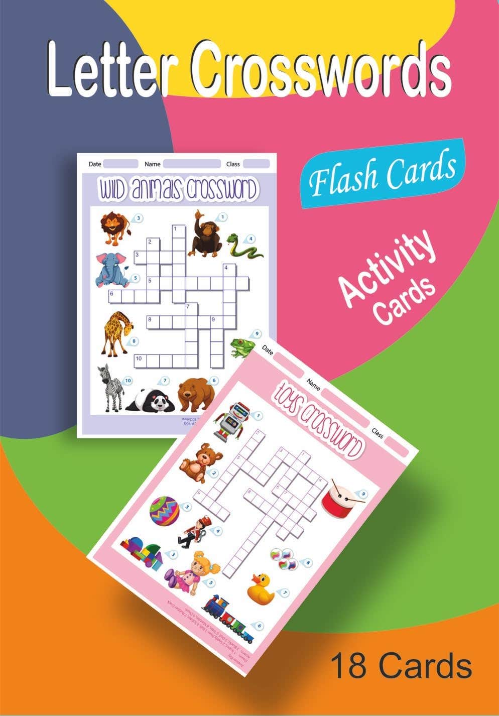 BLACKHORSE Educational Activity Cards Crossword Cards Development Skills Visual Perception Focus Attention Nw 166